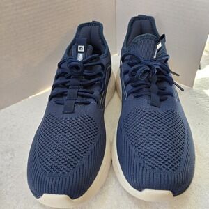 FitVille Cloud Strider V1 Mens 10.5W Wide Blue Comfort Walking Shoes Diabetic